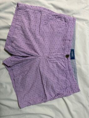 Old Navy Purple Eyelet Bermuda Shorts